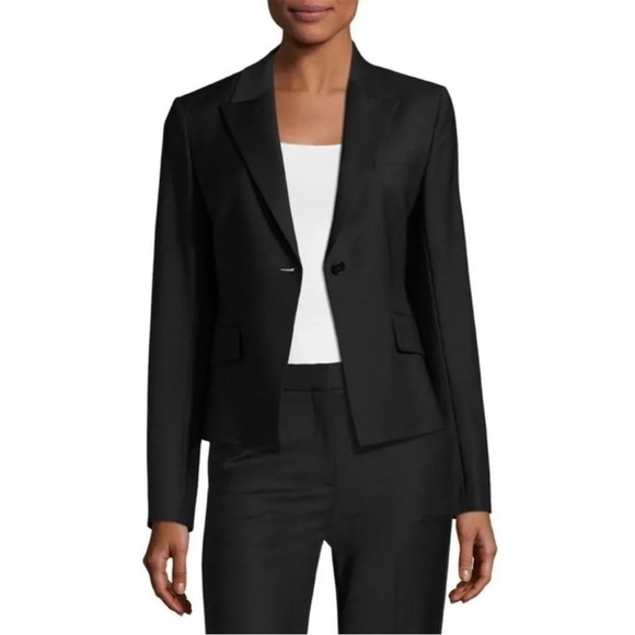 Theory Brince B Contour One Button Pocket Blazer Size 0 - Picture 1 of 6
